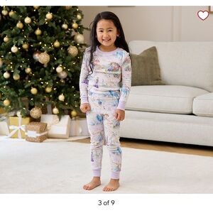 Pottery Barn Kids Enchanted Frozen Pajama set 4T